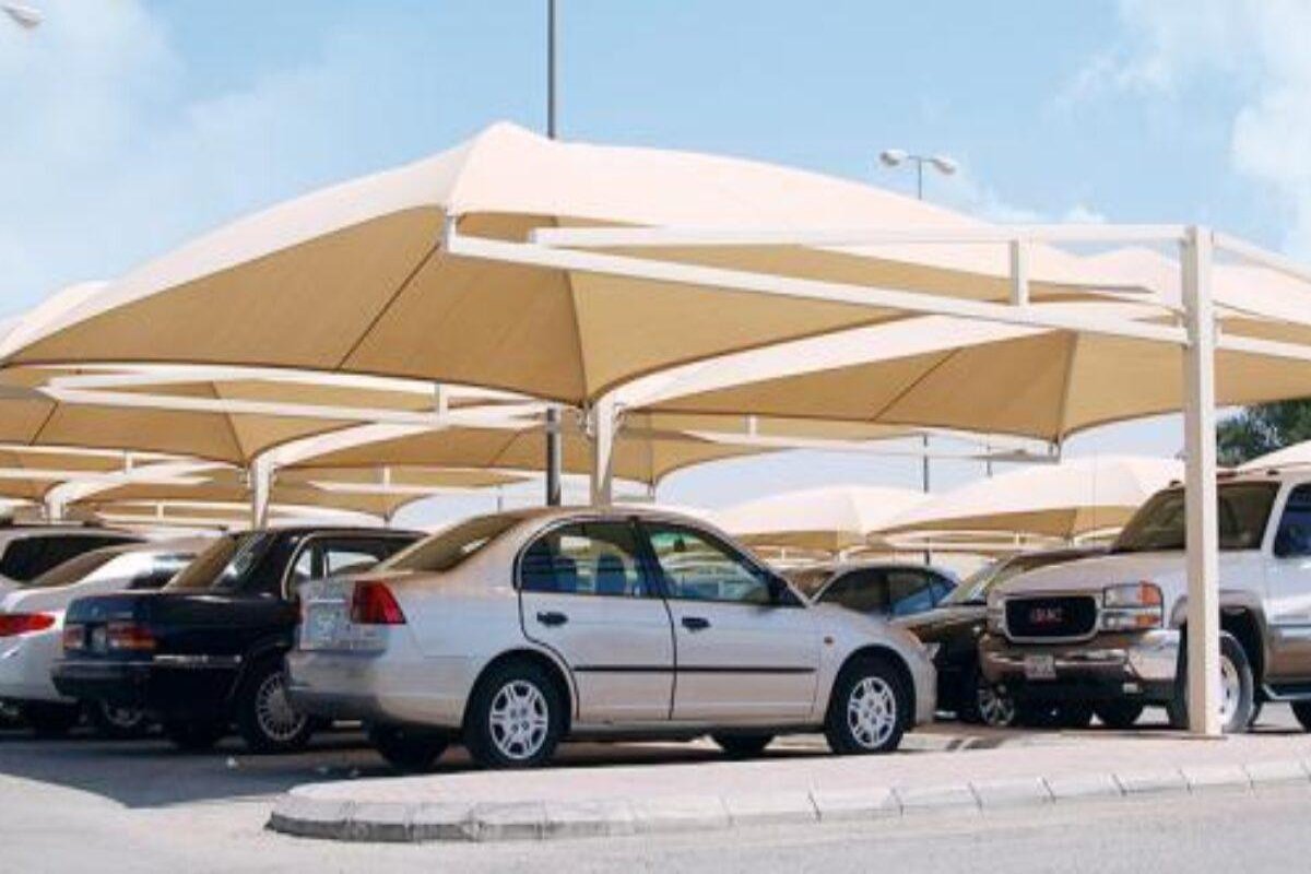 تركيب مظلات سيارات رخيصة وعالية الجودة من ورشة سحر الهزازي للحدادة